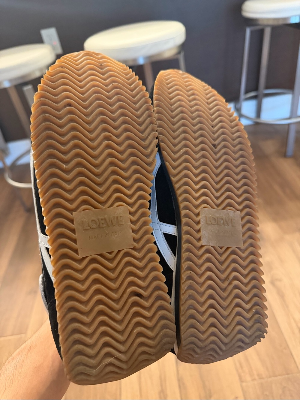 Loewe Black and White Runner Sneakers - Picture 8 of 8